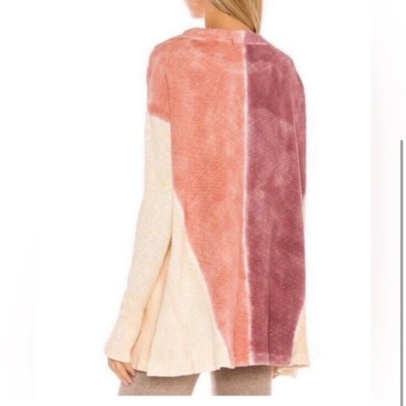 We the free Logan Tee in Star Anise Combo Ribbed tunic top Size S Free People - Picture 3 of 4